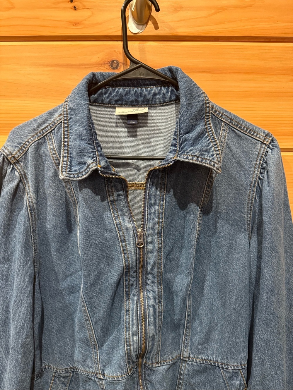 Universal Thread Denim Zip Front Mini Dress Size Large - Picture 2 of 5